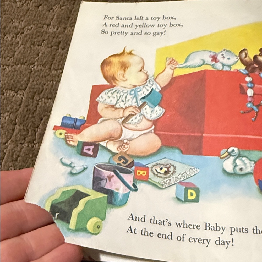 Vintage 1959 Classic Children's Book Baby's Christmas Little Golden - Picture 12 of 16